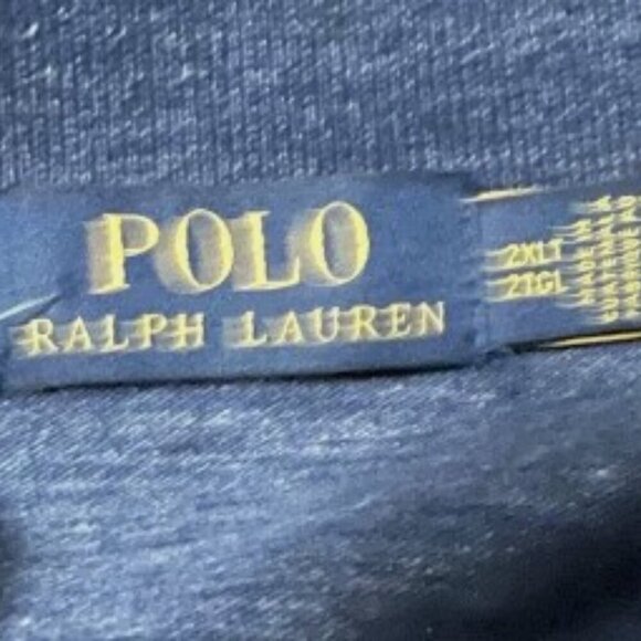 NEW Ralph Lauren Classic Mesh Pique S/S Blue Mesh Polo Shirt 2XLT - Picture 4 of 6